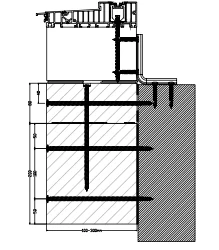 Zeichnung 3 - unterer Anschluss Verschraubung von oben